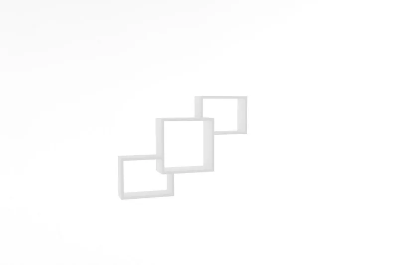 Seinähylly Violaceae 98x72 cm - Valkoinen - Säilytys - Hylly - Seinähylly