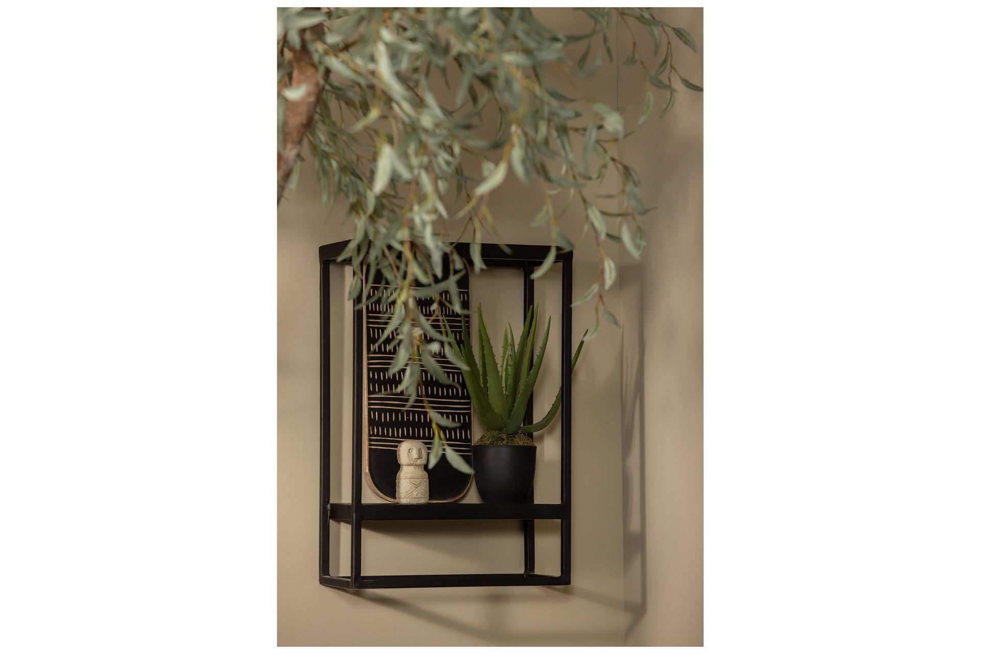 Seinähylly Wiebe 40x60 cm - Musta - Säilytys - Hylly - Seinähylly