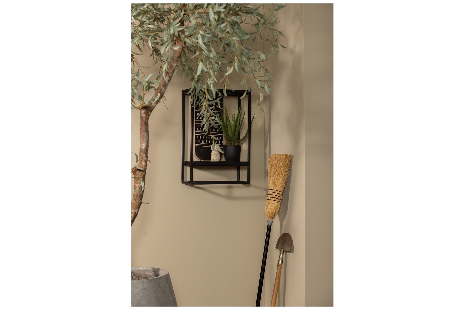 Seinähylly Wiebe 40x60 cm - Musta - Säilytys - Hylly - Seinähylly