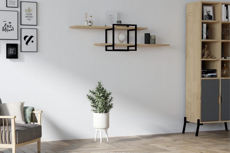 Seinähylly Zakkum 120x30 cm - Sininen - Säilytys - Hylly - Seinähylly