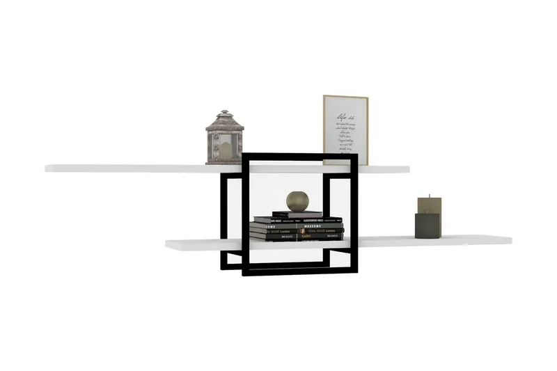 Seinähylly Zakkum 120x30 cm - Valkoinen - Säilytys - Hylly - Seinähylly