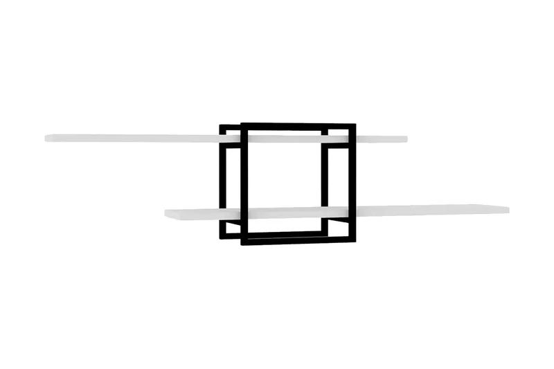 Seinähylly Zakkum 120x30 cm, Valkoinen