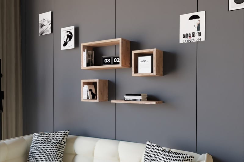 Seinähylly Zakkum 40x44 cm - Vihreä - Säilytys - Hylly - Seinähylly