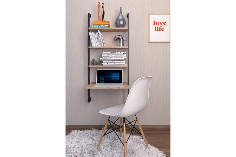 Seinähylly Zakkum 49x120 cm, Ruskea