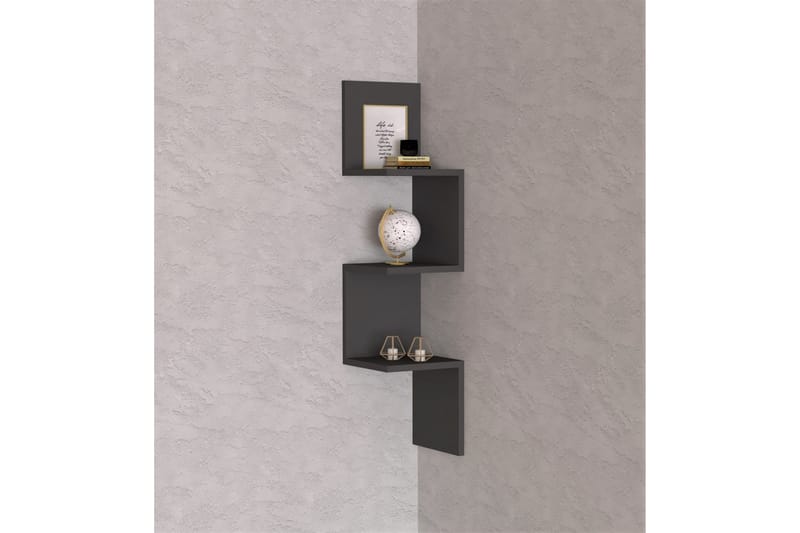 Seinähylly Zikazak 25x25 cm - Antrasiitti - Säilytys - Hylly - Seinähylly