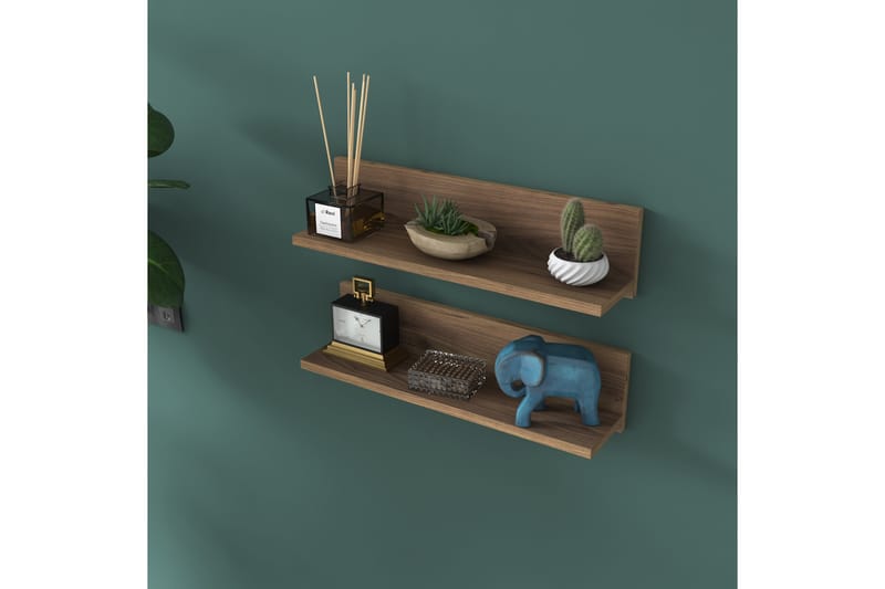 Seinähylly Palenque 13x60 cm - Pähkinä - Säilytys - Hylly - Seinähylly