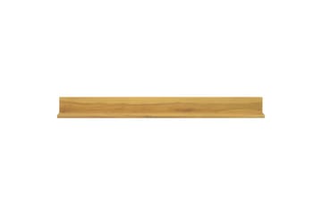 Seinähyllyt 2 kpl 110x10x10 cm täysi tiikki - Ruskea - Säilytys - Hylly - Seinähylly