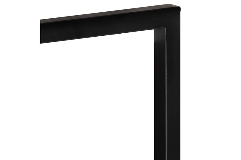Seinähyllyt 2 kpl 25x25x75 cm täysi akasiapuu ja teräs - Ruskea - Säilytys - Hylly - Seinähylly