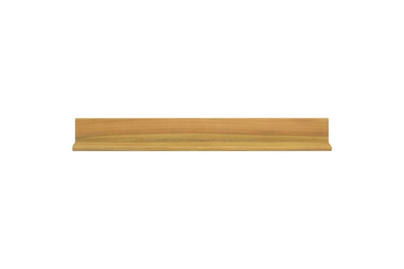 Seinähyllyt 2 kpl 90x10x10 cm täysi tiikki - Ruskea - Säilytys - Hylly - Seinähylly