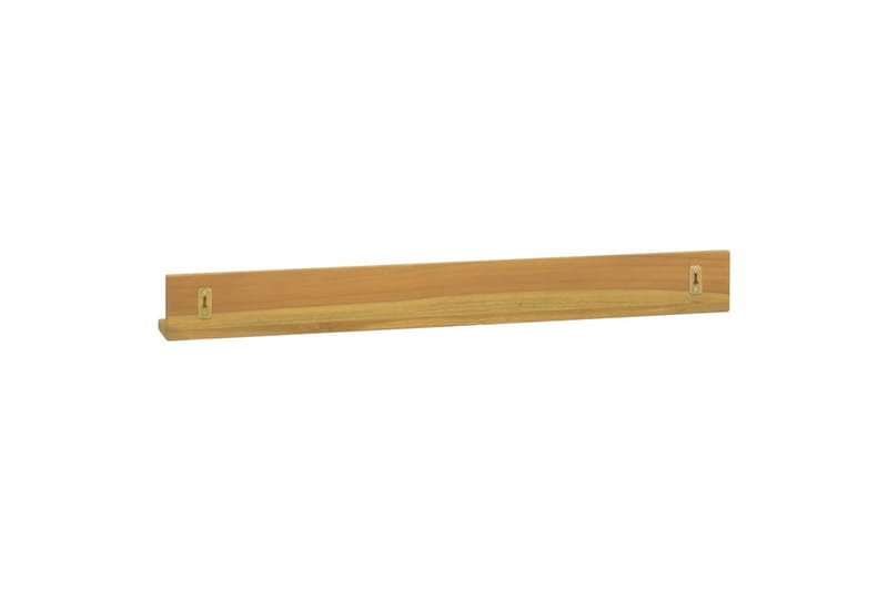 Seinähyllyt 2 kpl 90x10x10 cm täysi tiikki - Ruskea - Säilytys - Hylly - Seinähylly