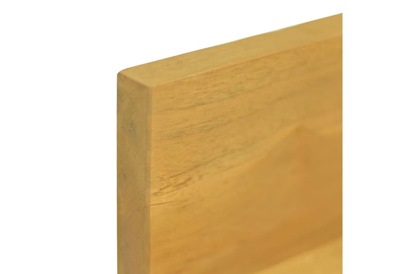 Seinähyllyt 2 kpl 90x10x10 cm täysi tiikki - Ruskea - Säilytys - Hylly - Seinähylly