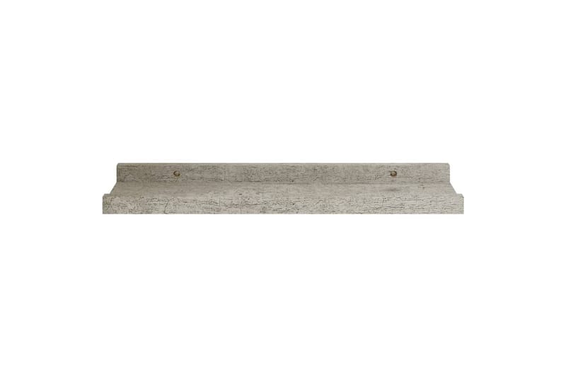 Seinähyllyt 2 kpl betoninharmaa 40x9x3 cm - Harmaa - Seinähylly - Keittiöhylly - Hylly