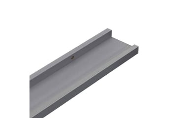 Seinähyllyt 2 kpl harmaa 115x9x3 cm - Säilytys - Hylly - Seinähylly