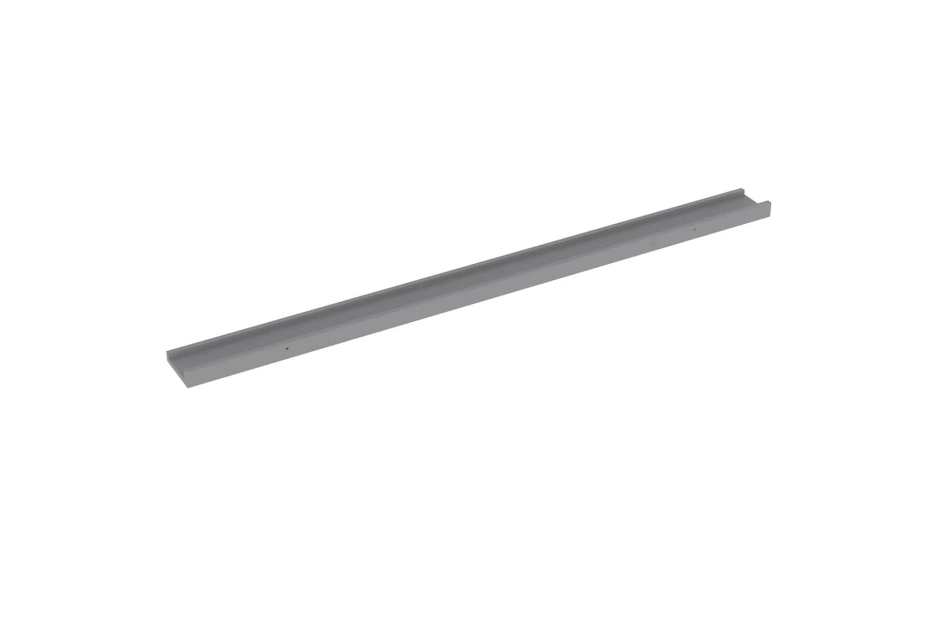 Seinähyllyt 2 kpl harmaa 115x9x3 cm - Säilytys - Hylly - Seinähylly