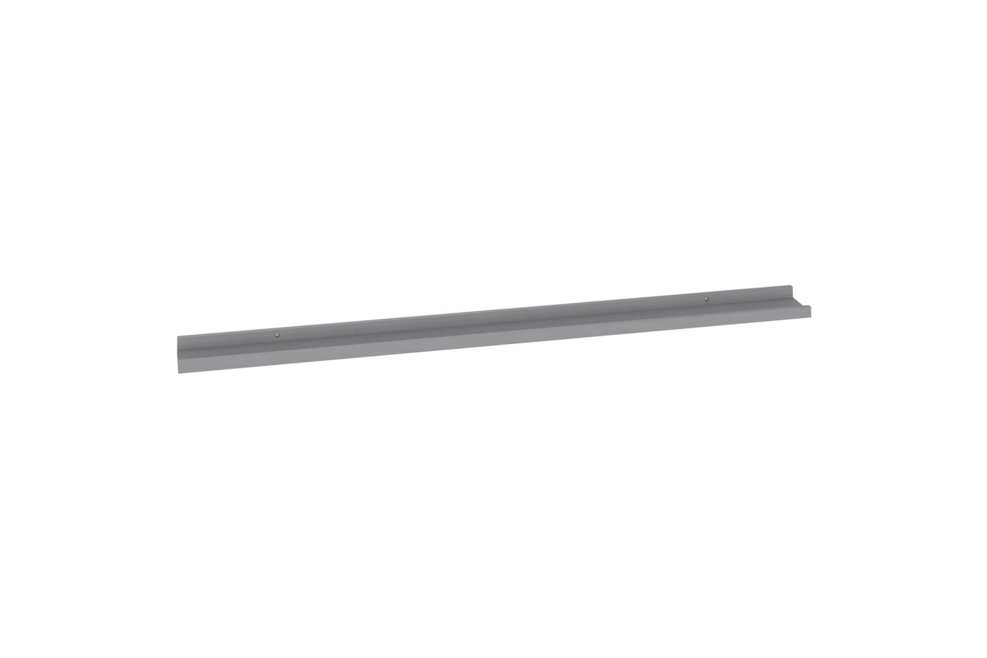 Seinähyllyt 2 kpl harmaa 115x9x3 cm - Säilytys - Hylly - Seinähylly