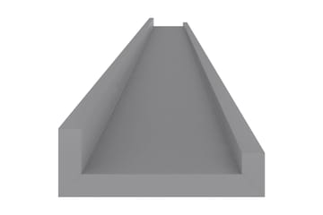 Seinähyllyt 2 kpl harmaa 115x9x3 cm - Säilytys - Hylly - Seinähylly