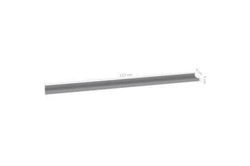 Seinähyllyt 2 kpl harmaa 115x9x3 cm - Säilytys - Hylly - Seinähylly