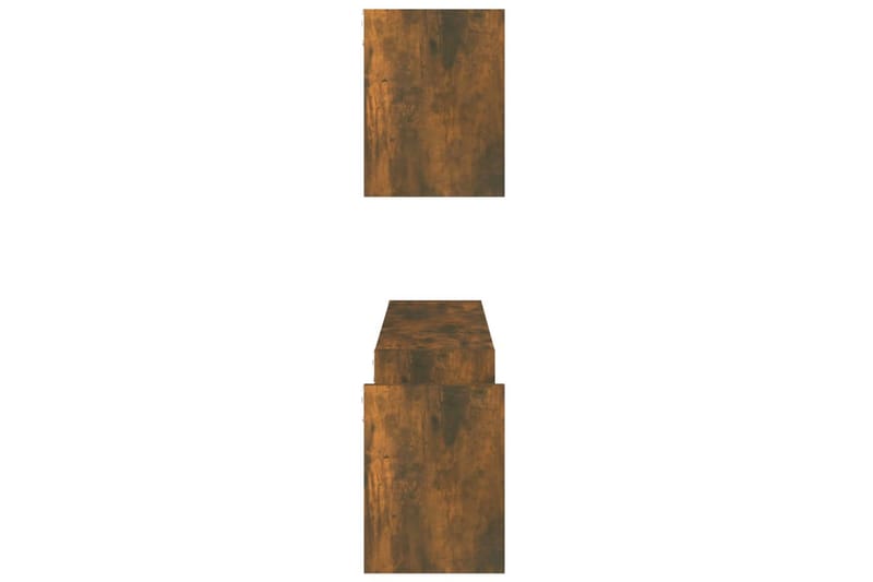 Seinähyllyt 2 kpl savutammi 100x15x20 cm tekninen puu - Ruskea - Säilytys - Hylly - Seinähylly