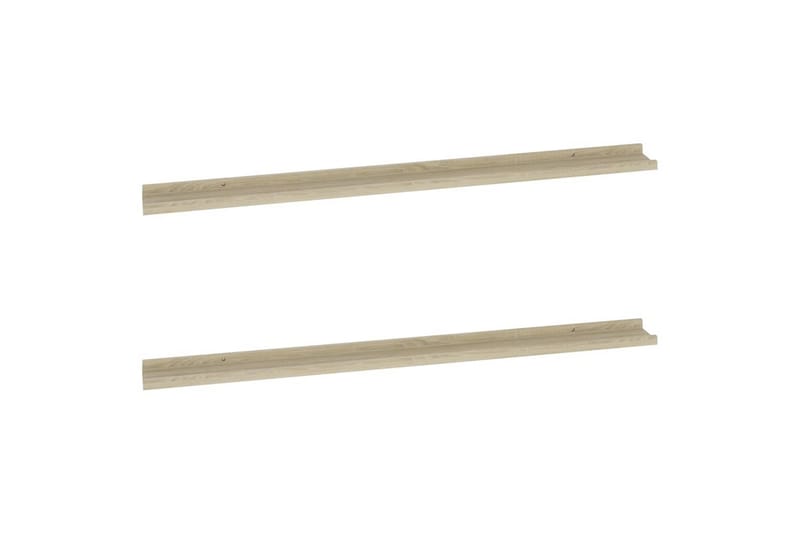 Seinähyllyt 2 kpl Sonoma-tammi 115x9x3 cm - Ruskea - Säilytys - Hylly - Seinähylly