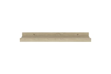 Seinähyllyt 2 kpl Sonoma-tammi 40x9x3 cm - Ruskea - Säilytys - Hylly - Seinähylly