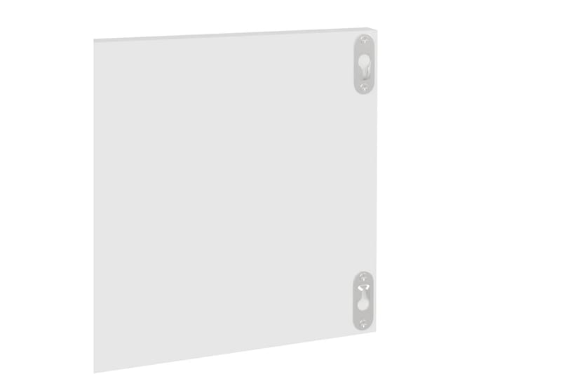 Seinähyllyt 2 kpl valkoinen 80x11,5x18 cm lastulevy - Valkoinen - Säilytys - Hylly - Seinähylly