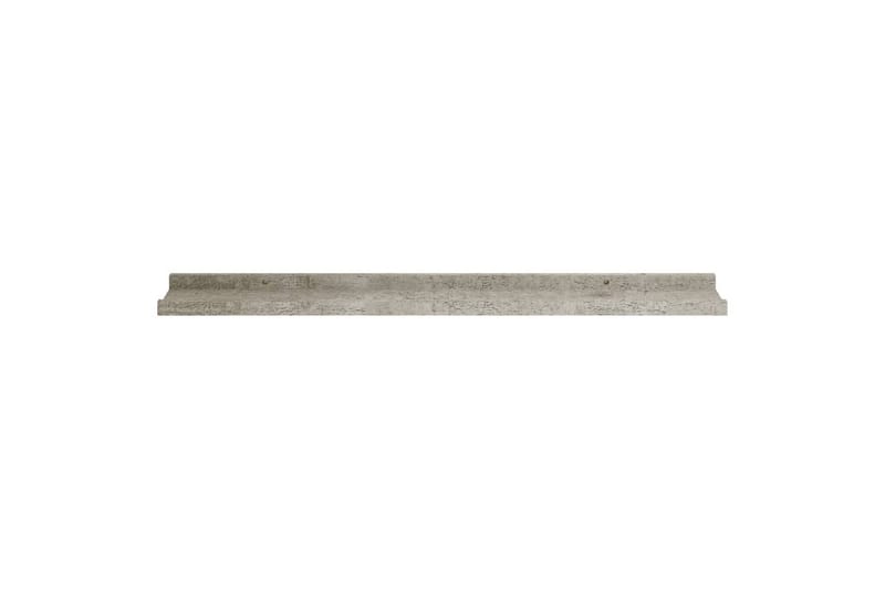 Seinähyllyt 4 kpl betoninharmaa 80x9x3 cm - Harmaa - Säilytys - Hylly - Seinähylly