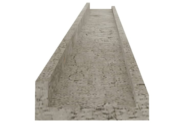 Seinähyllyt 4 kpl betoninharmaa100x9x3 cm - Seinähylly - Keittiöhylly - Hylly