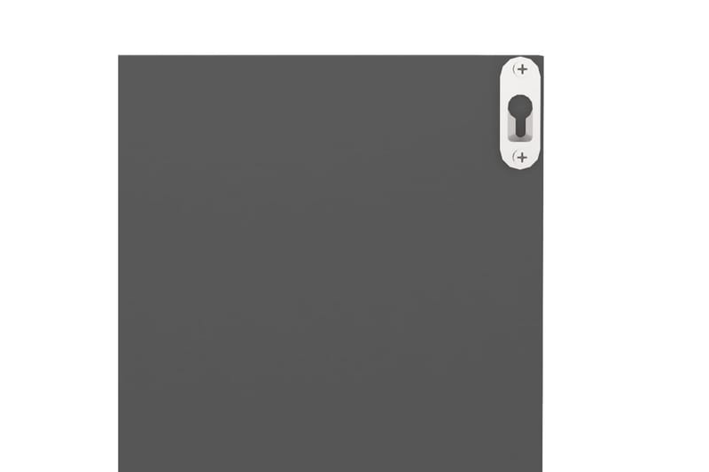 Seinähyllyt 4 kpl harmaa 40x11,5x18 cm lastulevy - Harmaa - Säilytys - Hylly - Seinähylly