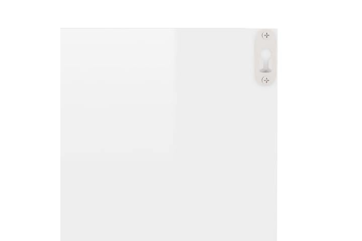 Seinähyllyt 4 kpl korkeakiilto valkoinen 40x11,5x18 cm - Valkoinen - Seinähylly - Keittiöhylly - Hylly