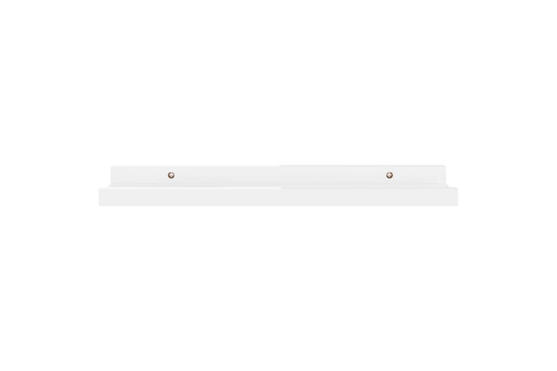 Seinähyllyt 4 kpl korkeakiilto valkoinen 40x9x3 cm - Valkoinen - Säilytys - Hylly - Seinähylly