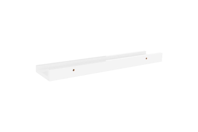Seinähyllyt 4 kpl korkeakiilto valkoinen 40x9x3 cm - Valkoinen - Säilytys - Hylly - Seinähylly