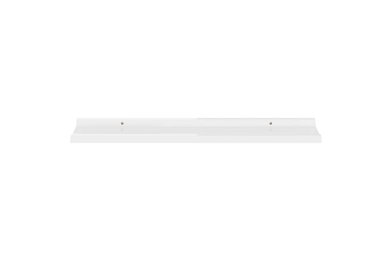 Seinähyllyt 4 kpl korkeakiilto valkoinen 80x9x3 cm - Valkoinen - Säilytys - Hylly - Seinähylly