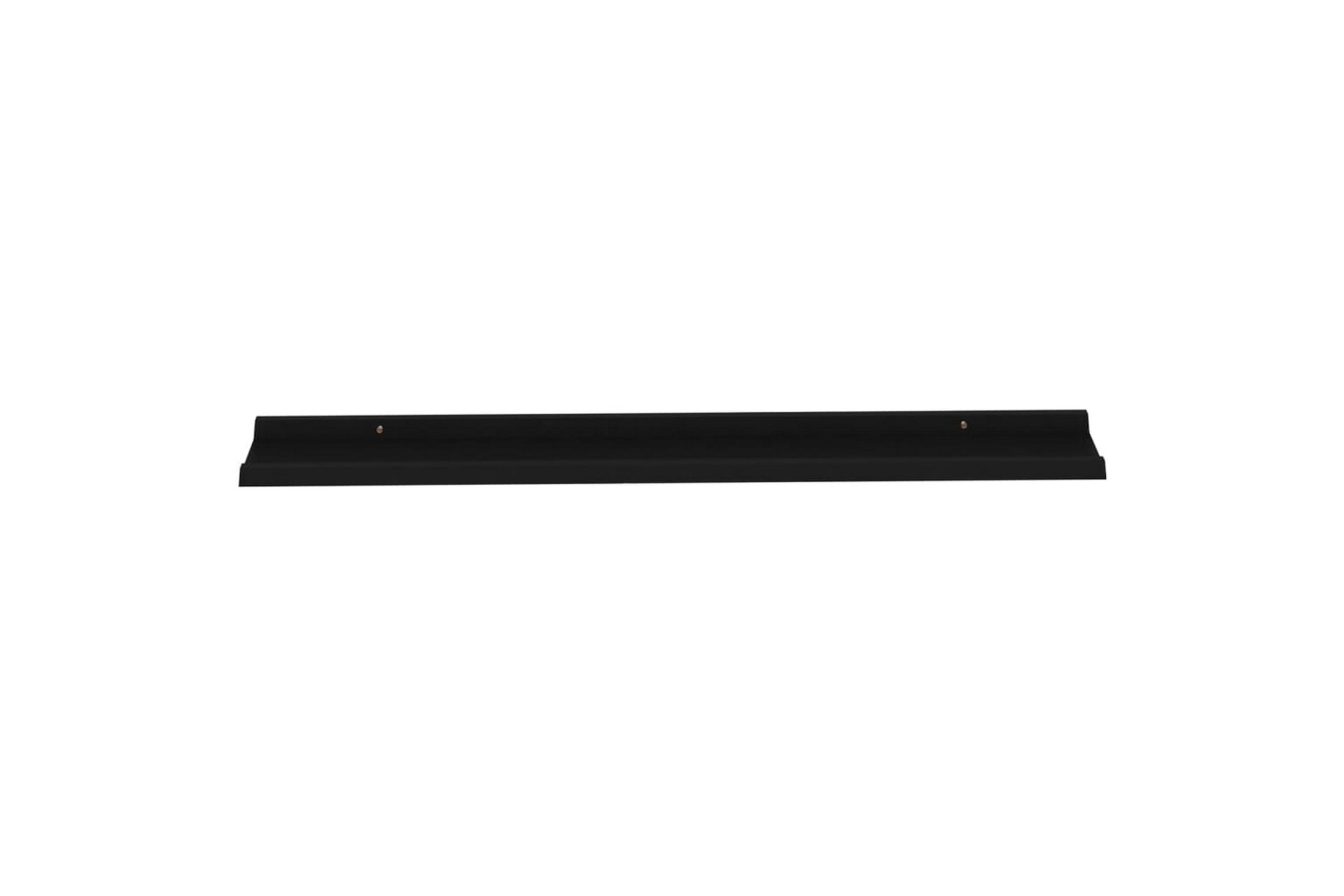 Seinähyllyt 4 kpl musta 115x9x3 cm - Säilytys - Hylly - Seinähylly