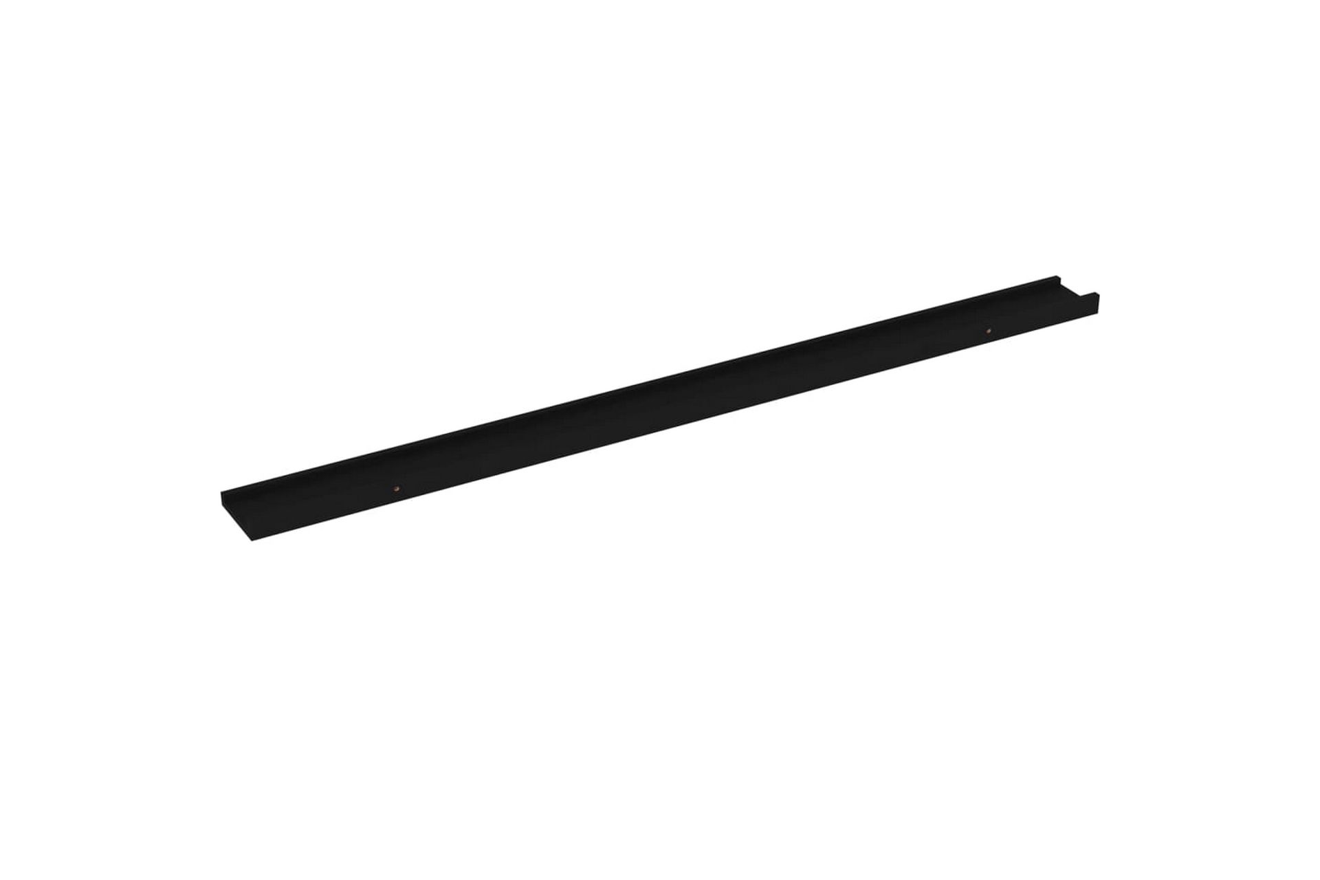 Seinähyllyt 4 kpl musta 115x9x3 cm - Säilytys - Hylly - Seinähylly