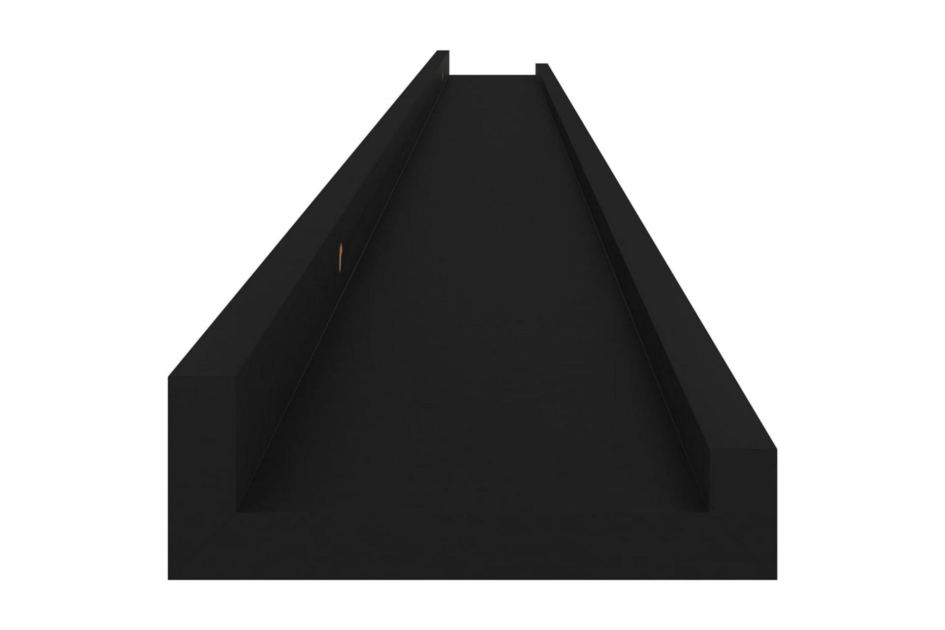 Seinähyllyt 4 kpl musta 115x9x3 cm - Säilytys - Hylly - Seinähylly