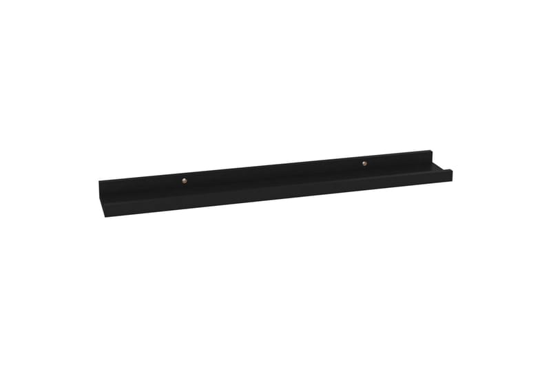 Seinähyllyt 4 kpl musta 60x9x3 cm - Musta - Säilytys - Hylly - Seinähylly