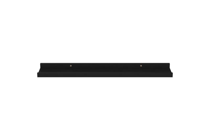 Seinähyllyt 4 kpl musta 60x9x3 cm - Musta - Säilytys - Hylly - Seinähylly