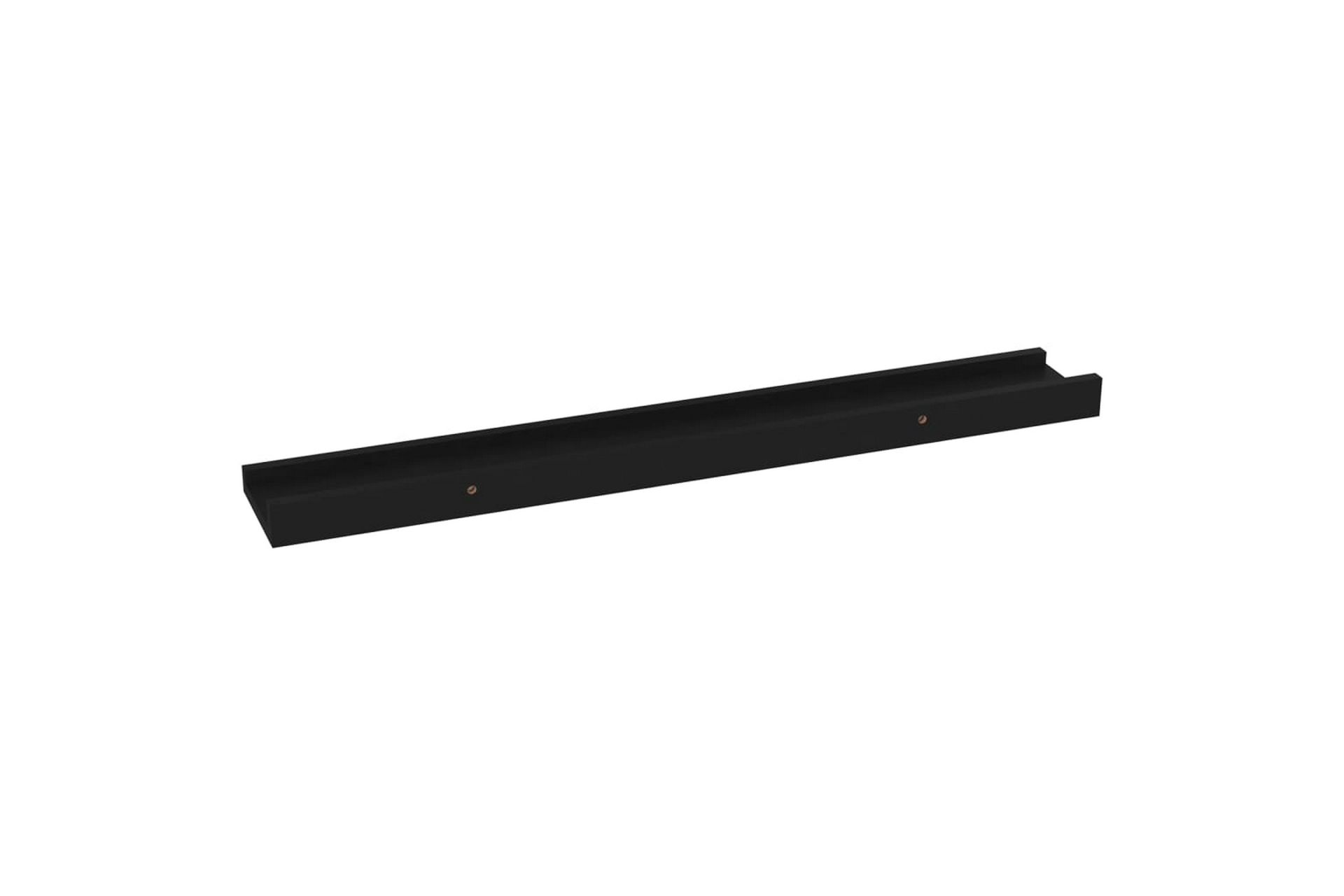 Seinähyllyt 4 kpl musta 60x9x3 cm - Musta - Säilytys - Hylly - Seinähylly