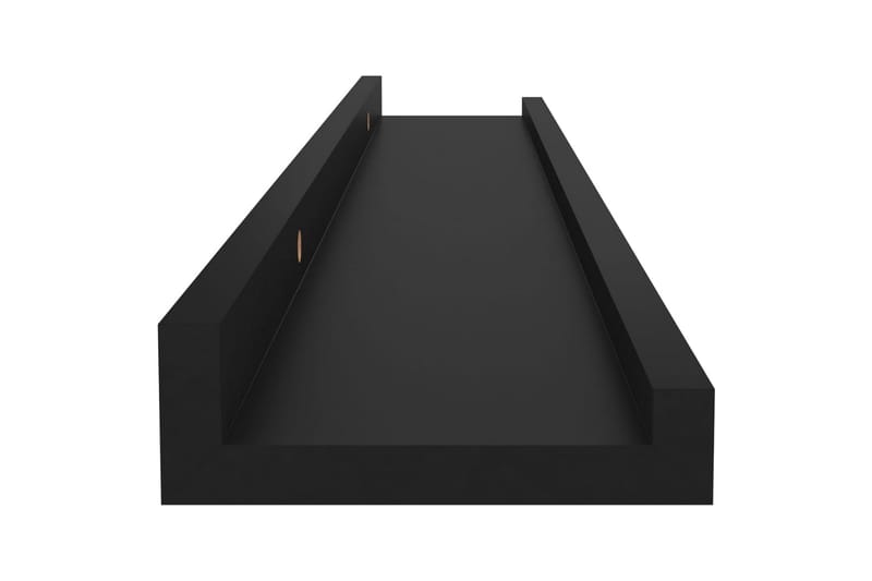 Seinähyllyt 4 kpl musta 60x9x3 cm - Musta - Säilytys - Hylly - Seinähylly