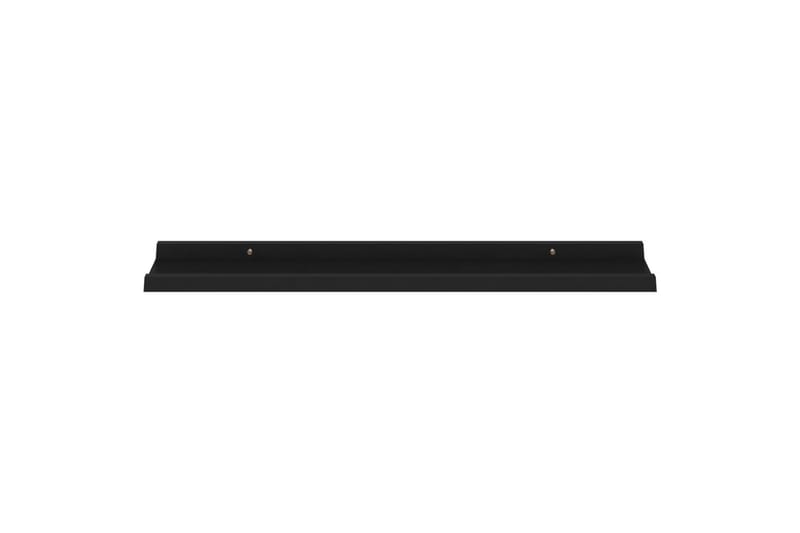 Seinähyllyt 4 kpl musta 80x9x3 cm - Musta - Säilytys - Hylly - Seinähylly