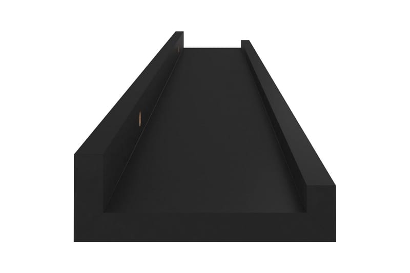 Seinähyllyt 4 kpl musta 80x9x3 cm - Musta - Säilytys - Hylly - Seinähylly