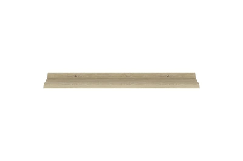 Seinähyllyt 4 kpl Sonoma-tammi 80x9x3 cm - Ruskea - Säilytys - Hylly - Seinähylly