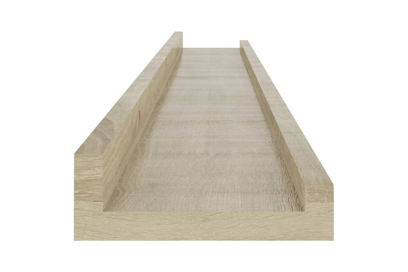 Seinähyllyt 4 kpl Sonoma-tammi 80x9x3 cm - Ruskea - Säilytys - Hylly - Seinähylly