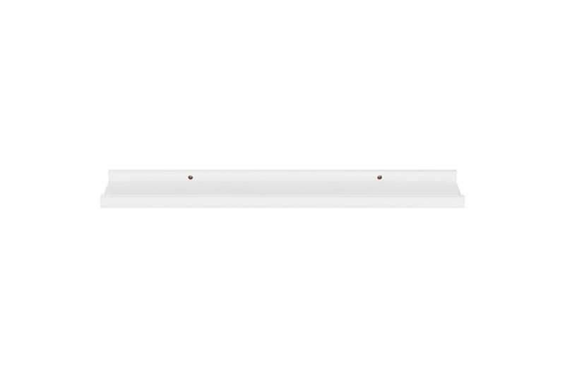 Seinähyllyt 4 kpl valkoinen 60x9x3 cm - Valkoinen - Säilytys - Hylly - Seinähylly