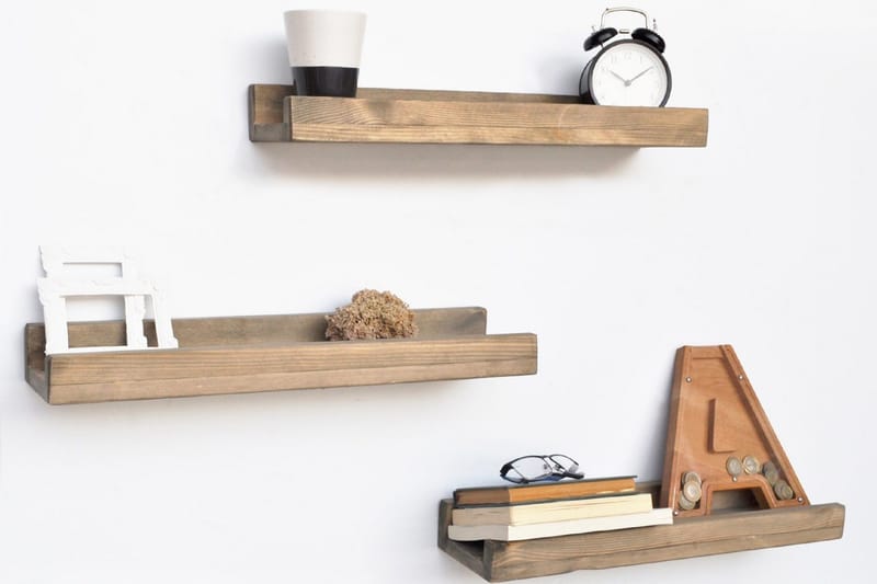 Seinähyllyt Arthur Kapea 3:n setti - Säilytys - Hylly - Seinähylly