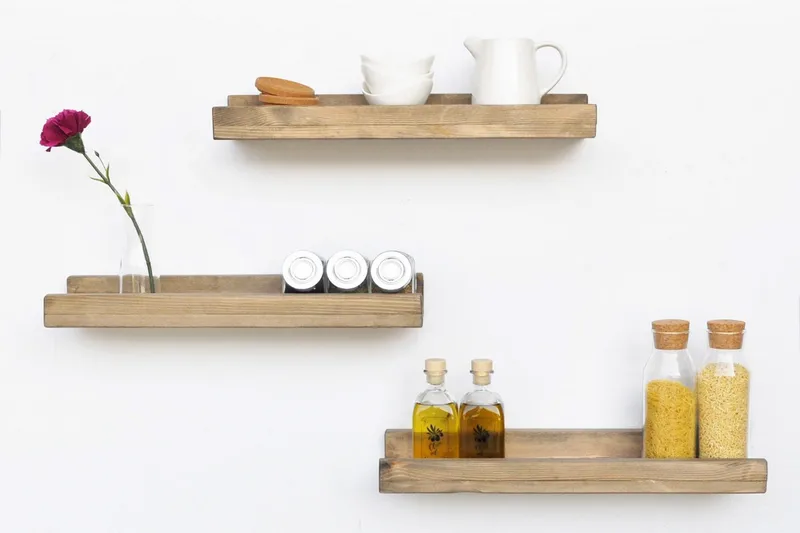 Seinähyllyt Arthur Kapea 3:n setti - Säilytys - Hylly - Seinähylly