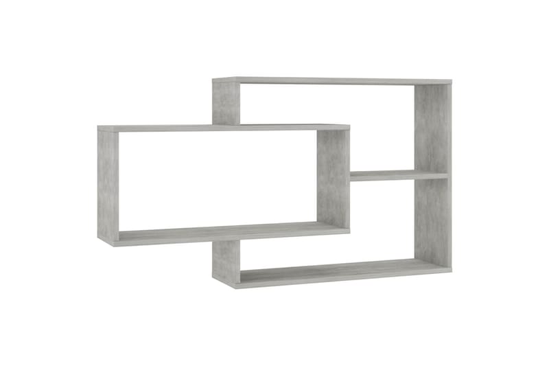 Seinähyllyt betoninharmaa 104x20x60 cm lastulevy - Harmaa - Säilytys - Hylly - Seinähylly