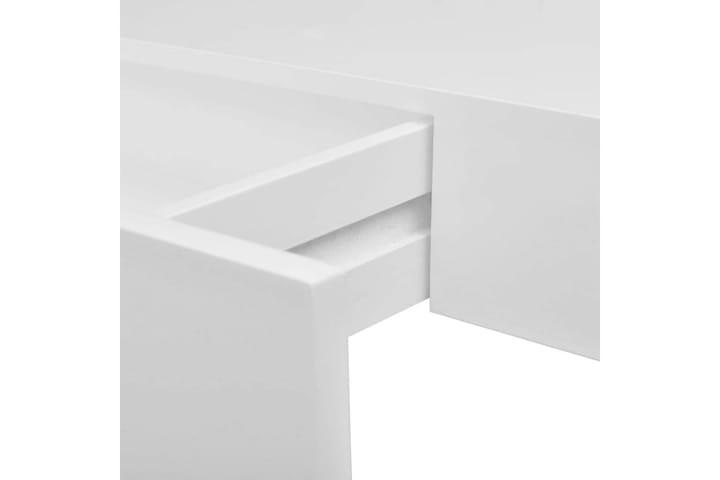 Seinähyllyt laatikoilla 2 kpl piilokiinnitys valkoinen 48 cm - Valkoinen - Seinähylly - Keittiöhylly - Hylly