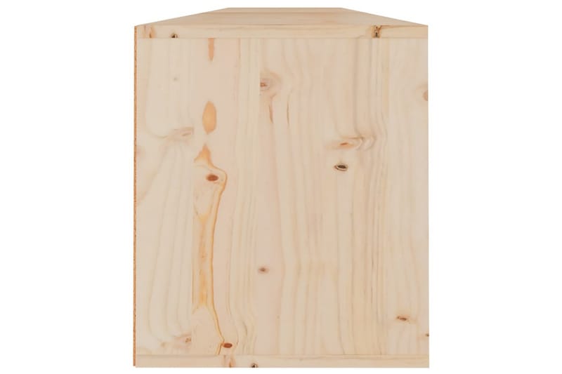 Seinäkaapit 2 kpl 100x30x35 cm täysi mänty - Ruskea - Säilytys - Hylly - Seinähylly