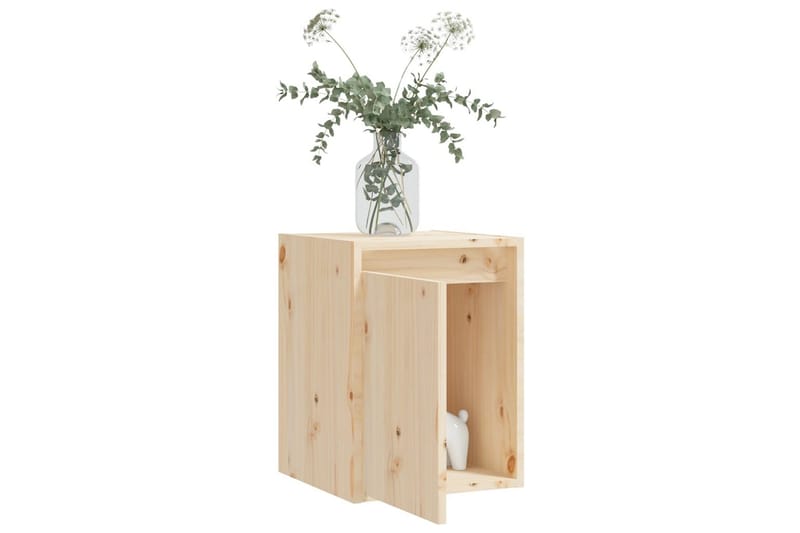 Seinäkaapit 2 kpl 30x30x40 cm täysi mänty - Ruskea - S�äilytys - Hylly - Seinähylly